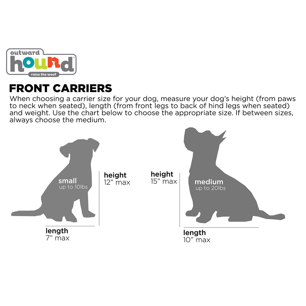 Outward Hound scène randonnée montrant PupPak porté frontalement pour aventures mains-libres