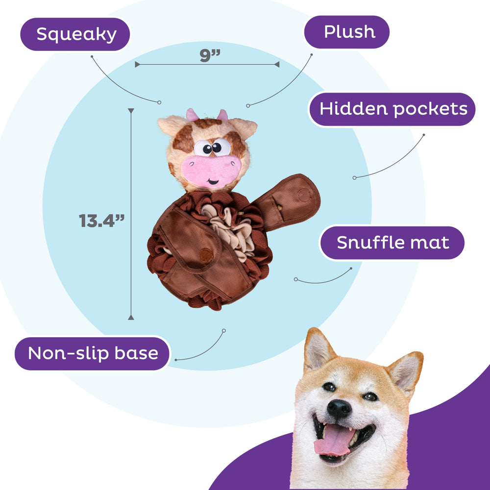 Outward Hound poche intérieure ouverte du Snuffle Palz pour cacher friandises