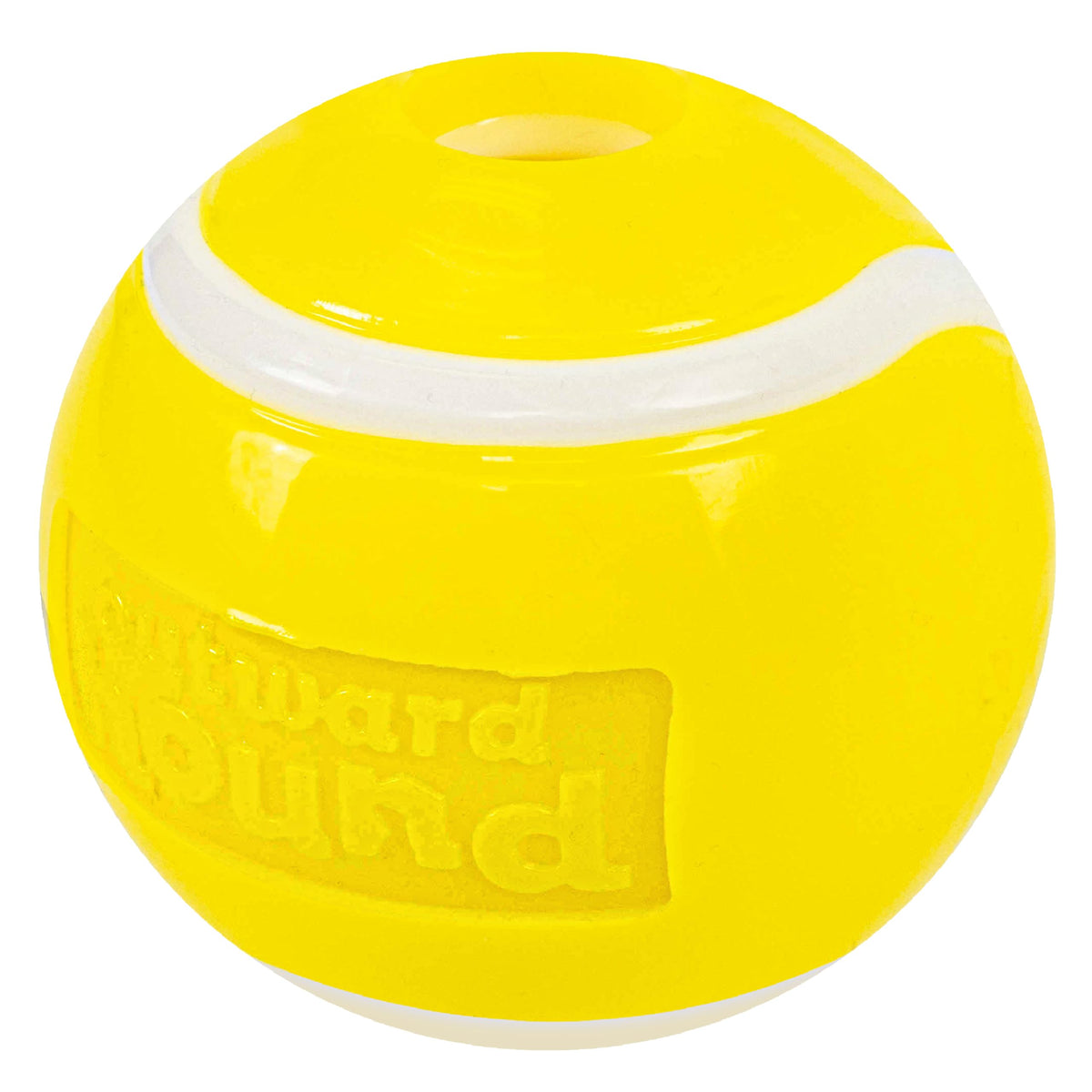 Outward Hound vue avant de la balle Sport Ballz montrant forme et couleur bénéfique pour jeu