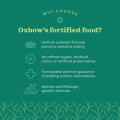 Oxbow emballage ouvert et informations nutritionnelles pour choix éclairé