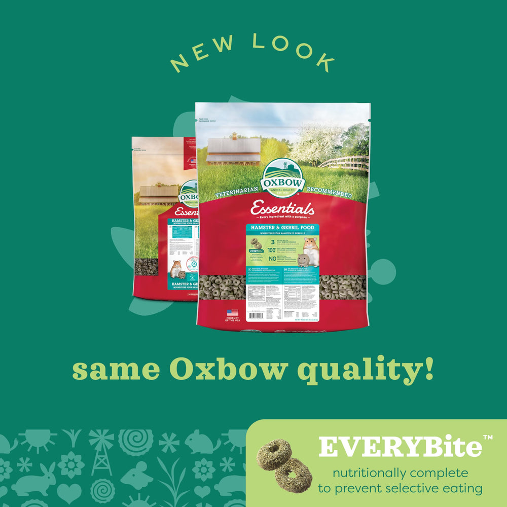 Oxbow détail de texture du granulé favorisant usure dentaire saine