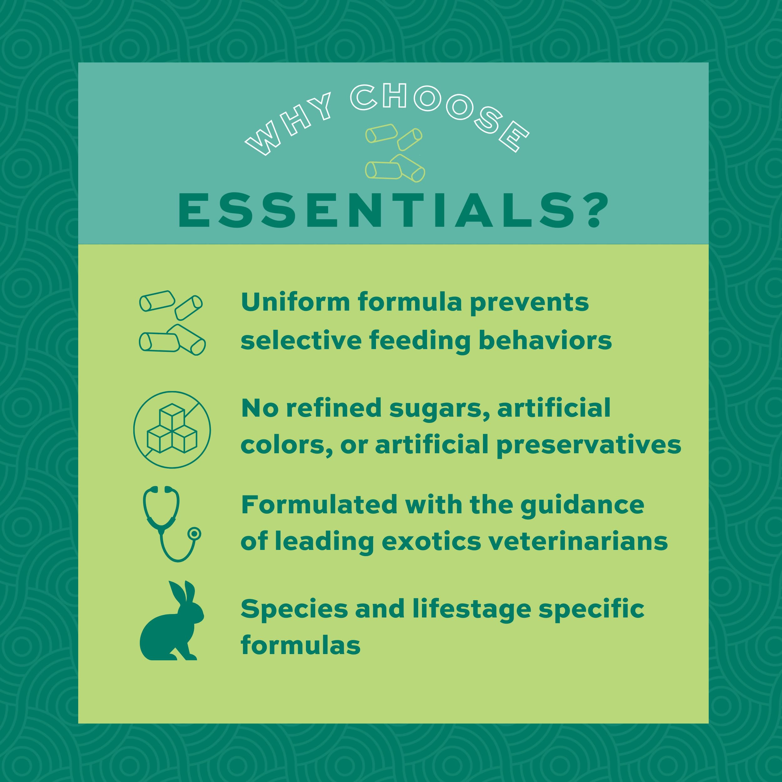 Oxbow zoom sur étiquette nutritionnelle et instructions de ration