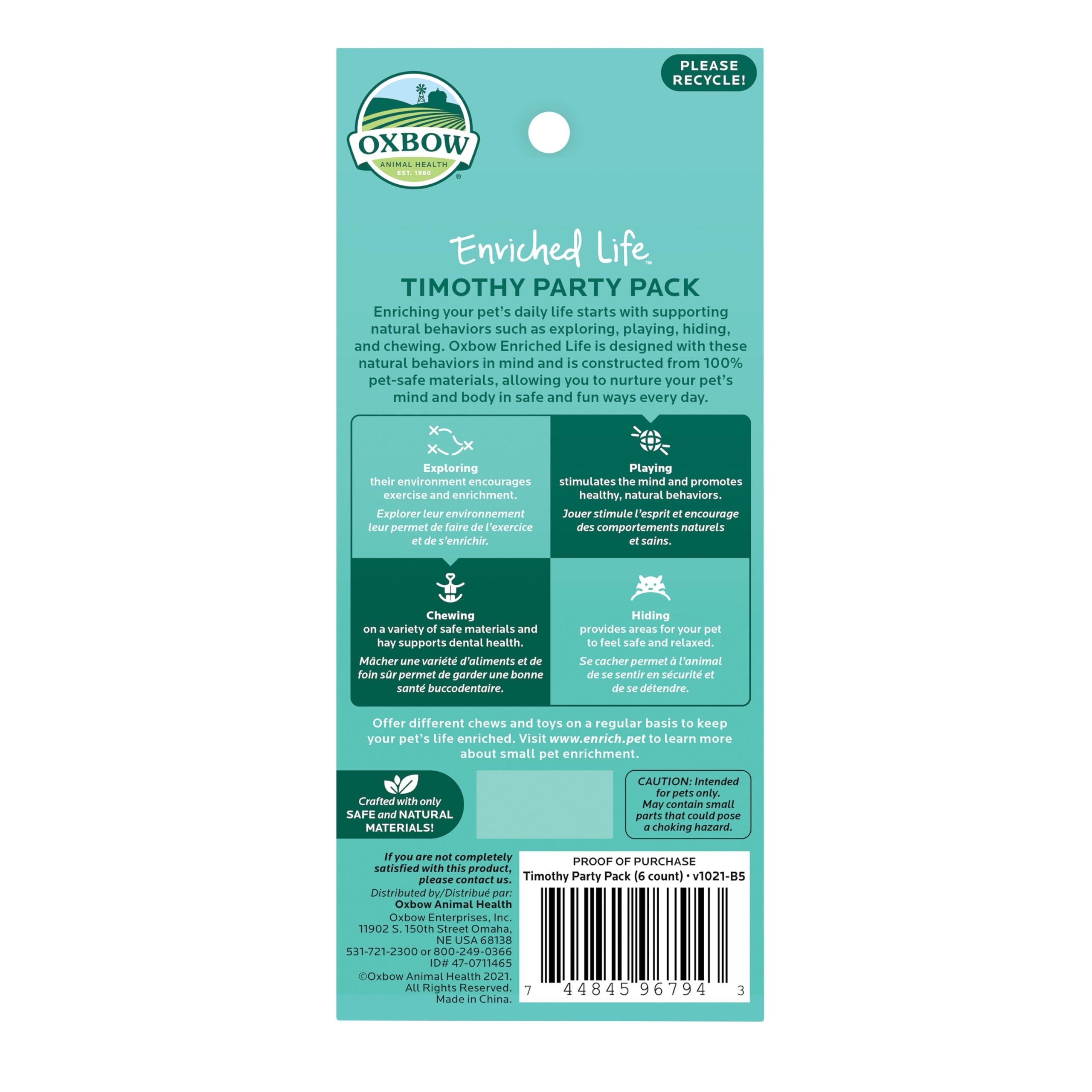 Oxbow mise en scène lifestyle montrant usage du pack en aire de jeu