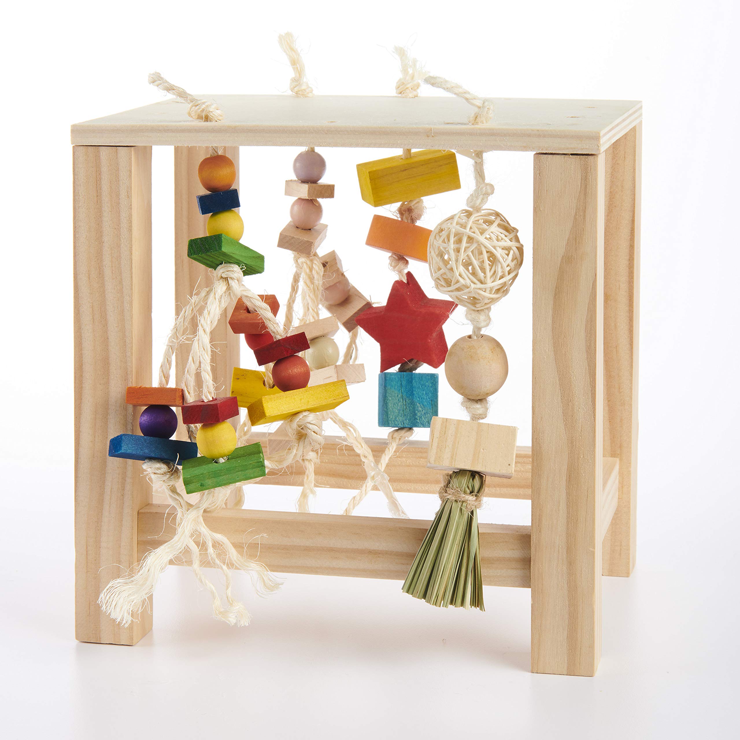 Oxbow jouets suspendus détail montrant variations de textures ludiques