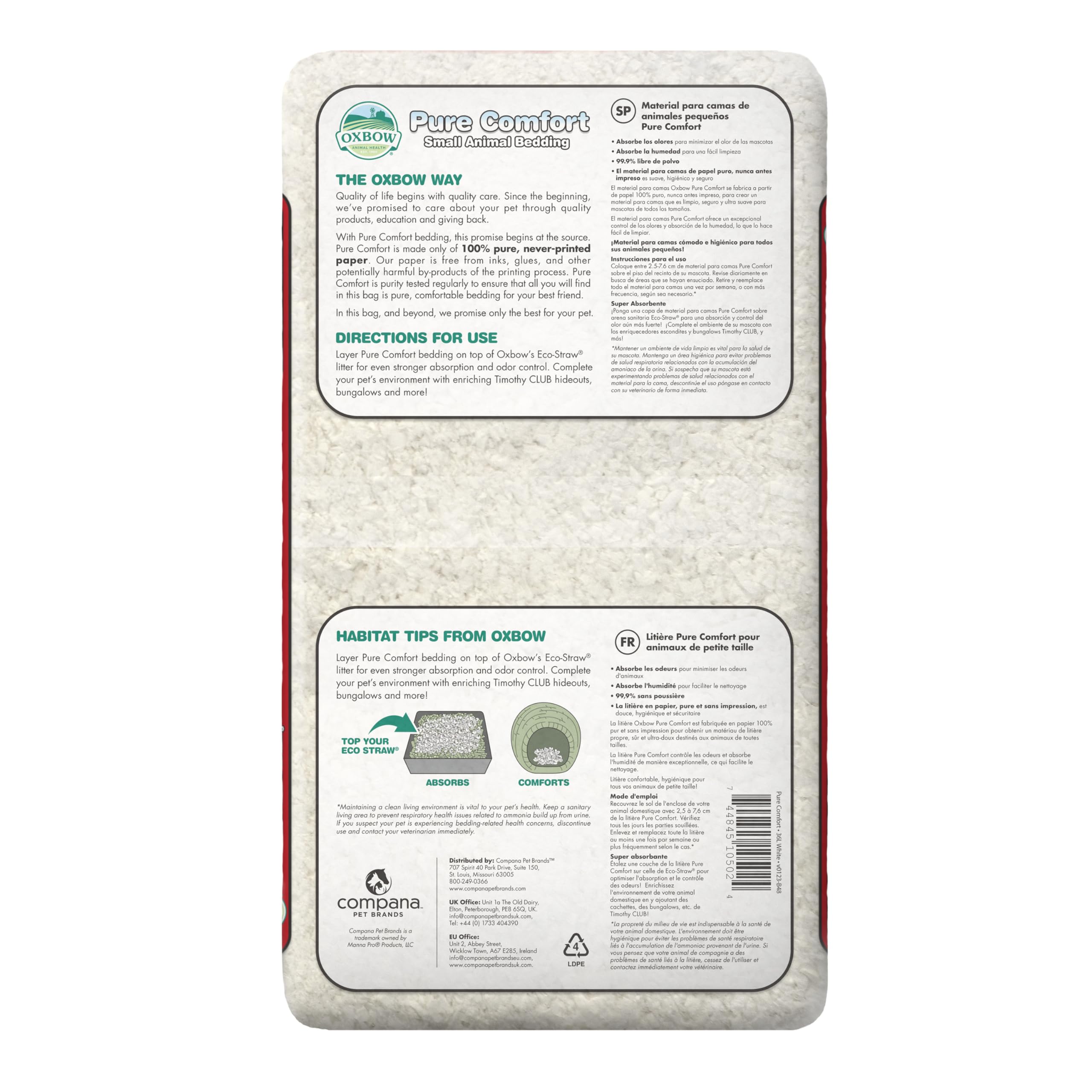 Oxbow gros plan fibres papier montrant douceur et absorption