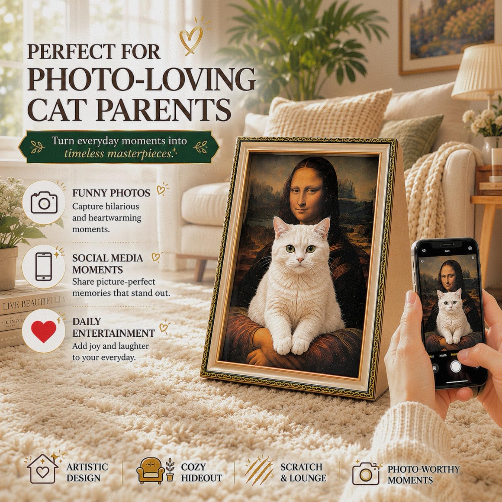Oxfraki Mona Lisa gros plan sur la texture du carton offrant confort et résistance