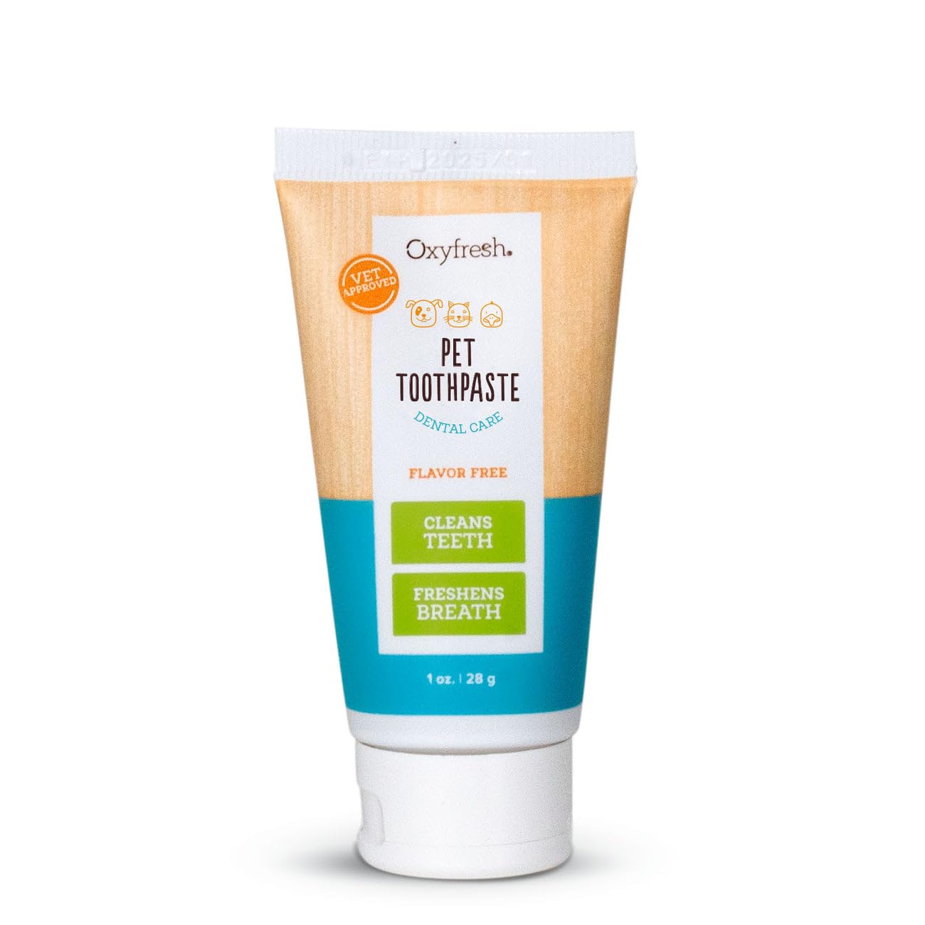Oxyfresh emballage avant montrant 1 oz et promesse haleine fraîche