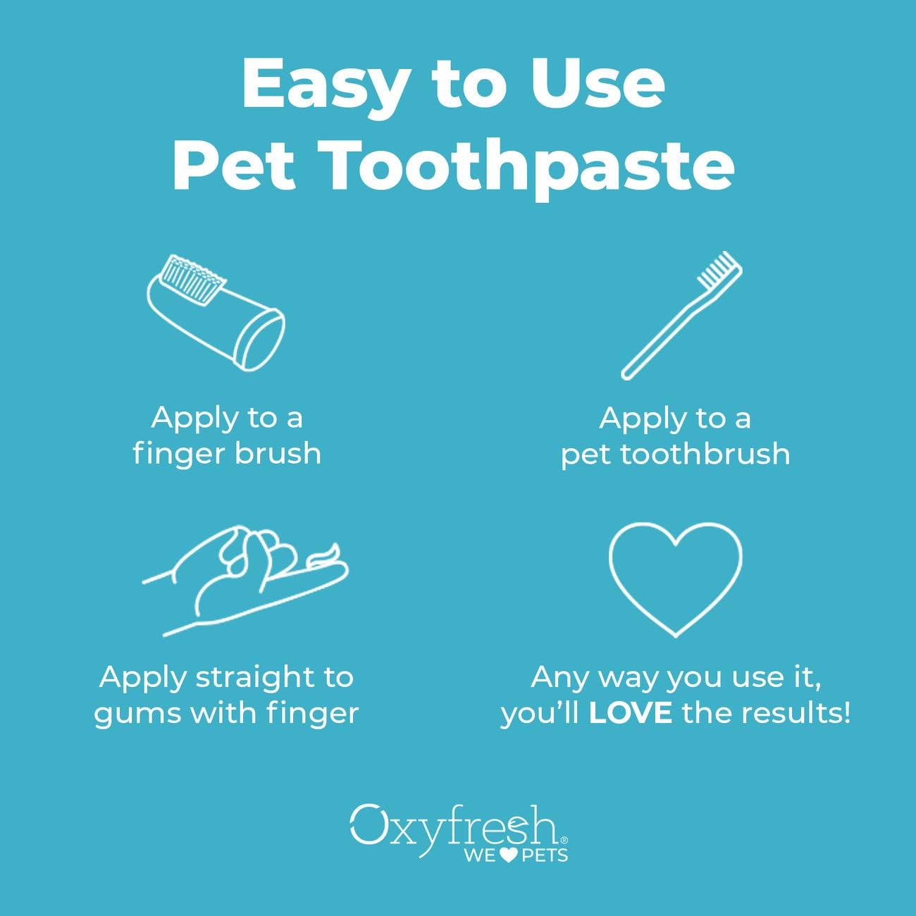 Oxyfresh étiquette ingrédients, formule non toxique approuvée vétérinaire