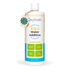 Oxyfresh flacon avant étiquette montrant le produit pour haleine fraîche