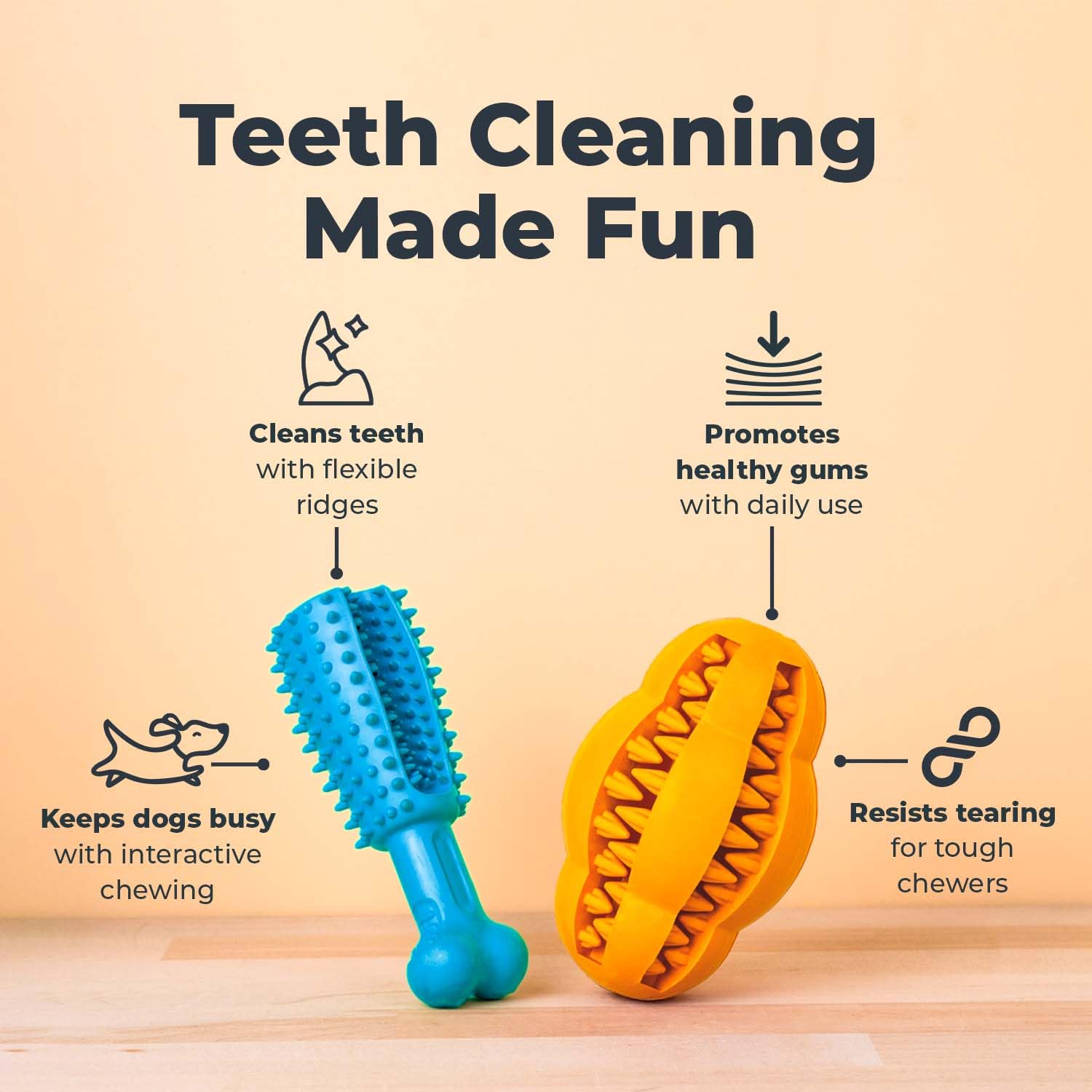 Oxyfresh gros plan sur la texture en caoutchouc pour nettoyage doux