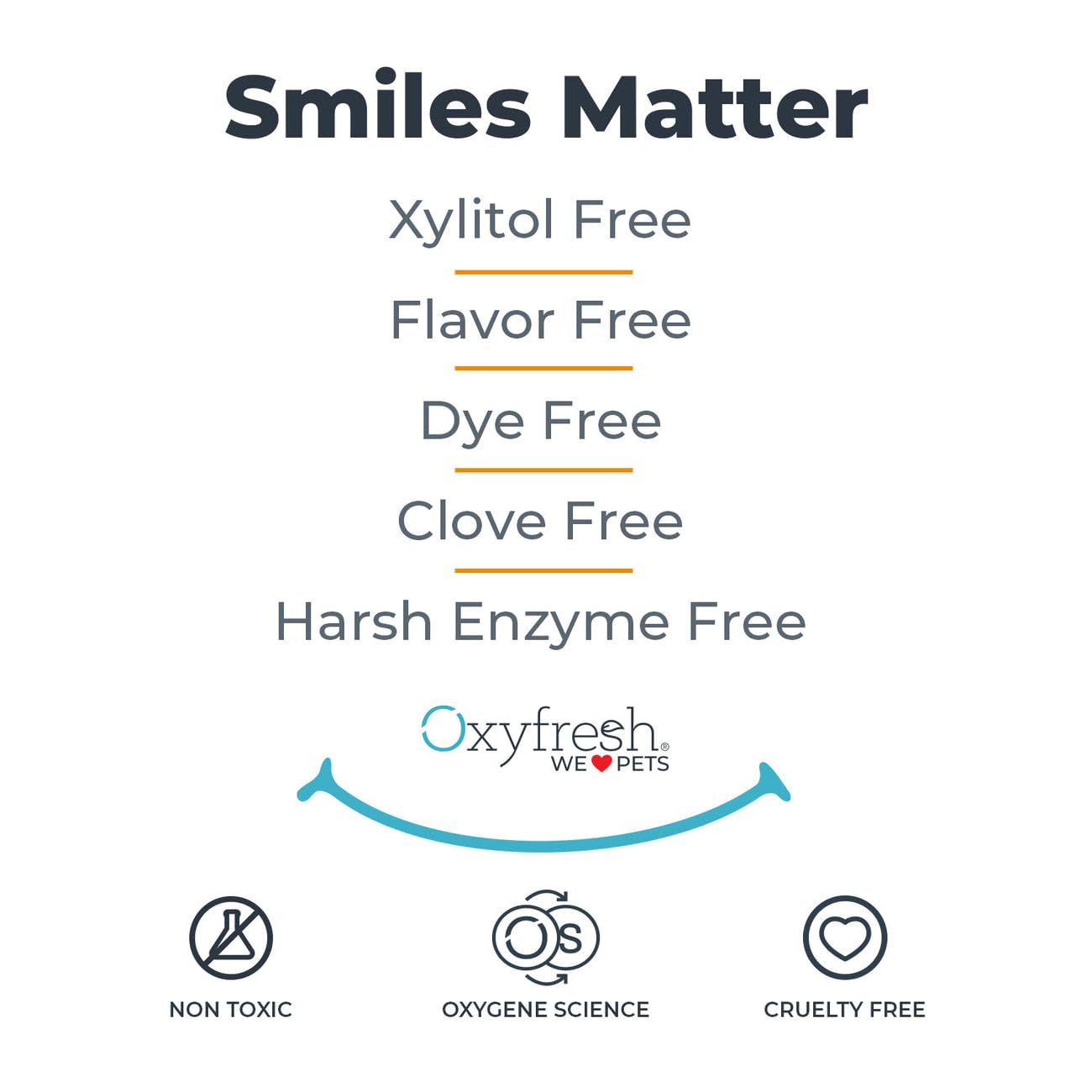 Oxyfresh animal de compagnie content après soin, haleine plus fraîche