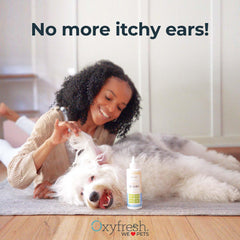 Oxyfresh texture du liquide en gros plan montrant une formule douce et efficace