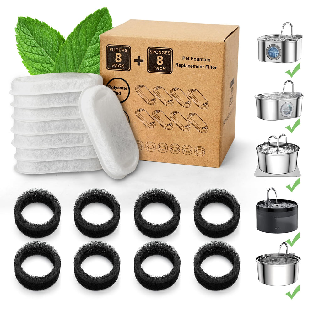 OYES packaging avant montrant pack 8 filtres et 8 mousses, économique