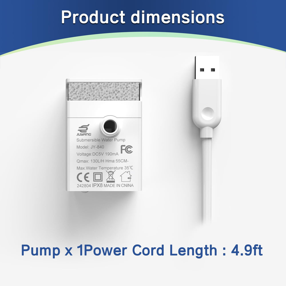 OYES pompe JY-840 à l'échelle pour voir taille pratique et installation simple