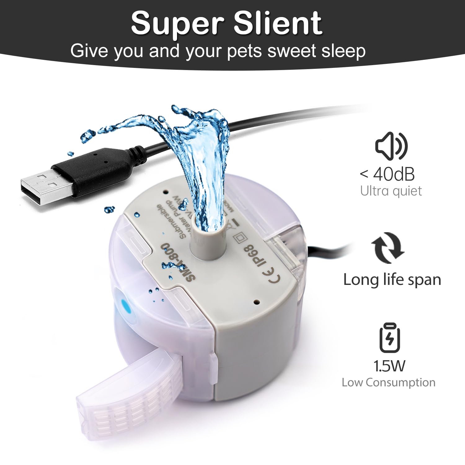 OYES pompe SMA-800 câble USB et adaptateur pour branchement sécurisé