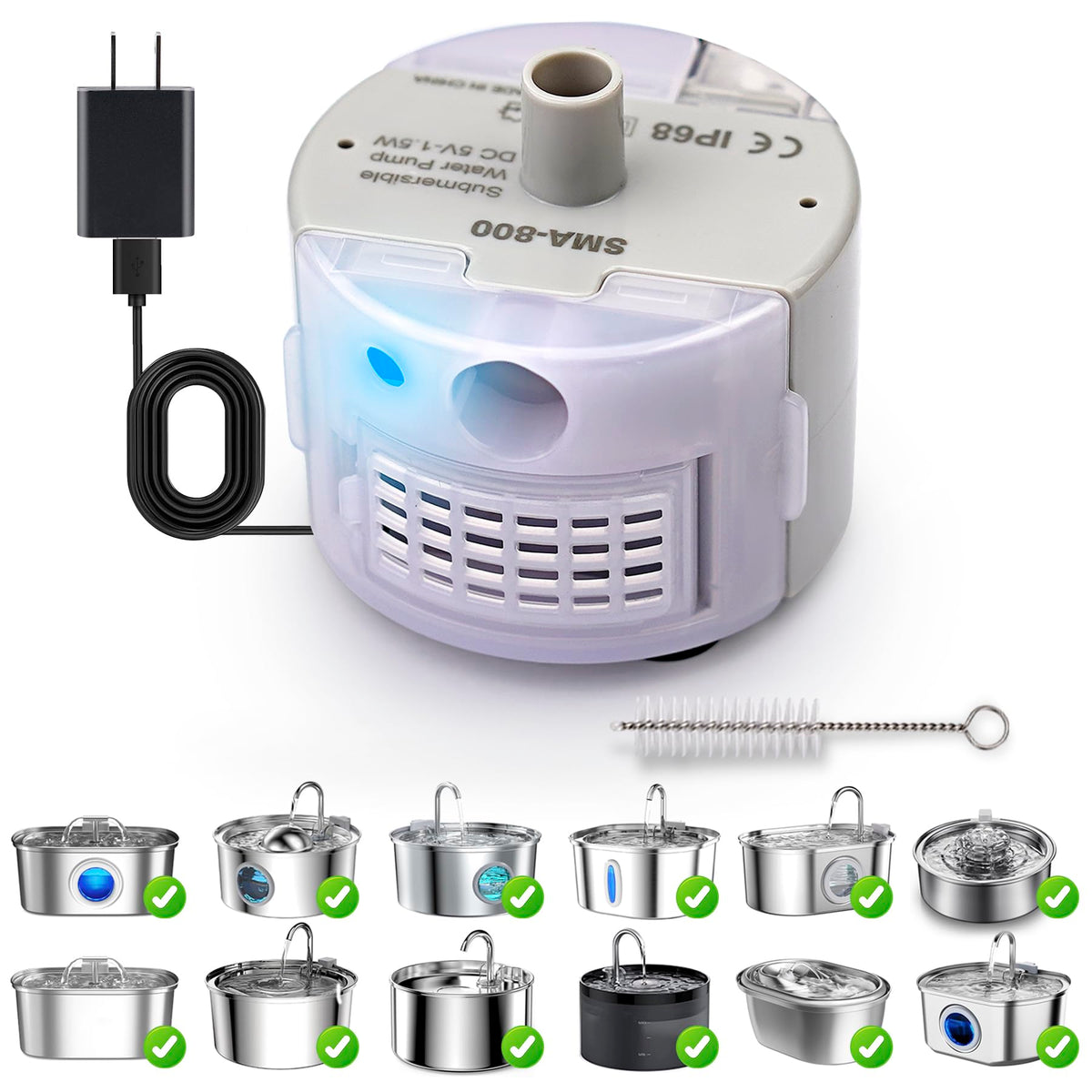 OYES pompe SMA-800 vue avant montrant fixation facile et débit fiable