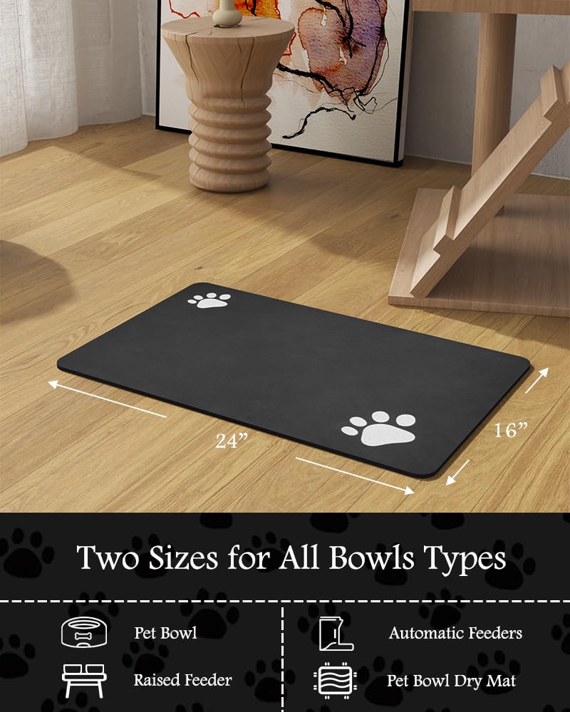 PADOOR tapis avec gamelle et distributeur illustrant usage polyvalent