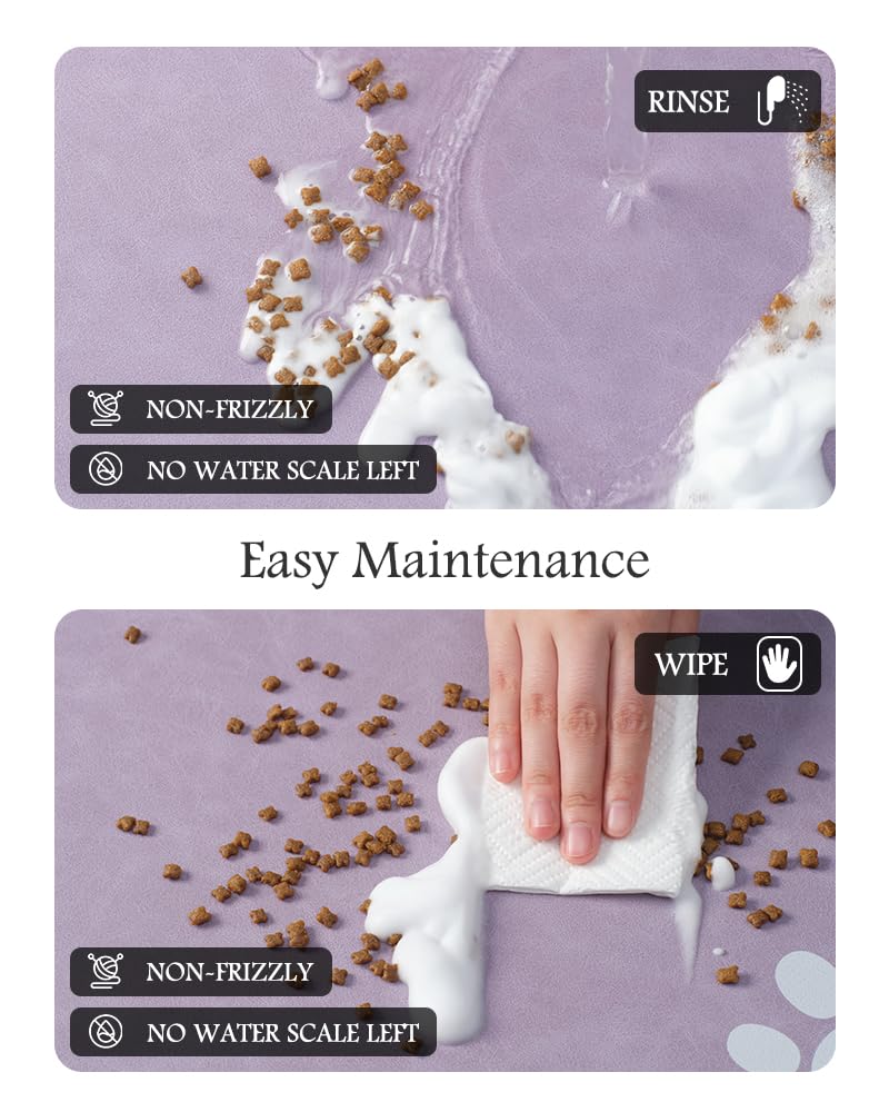 PADOOR tapis sous bols minimize éclaboussures et nettoyage