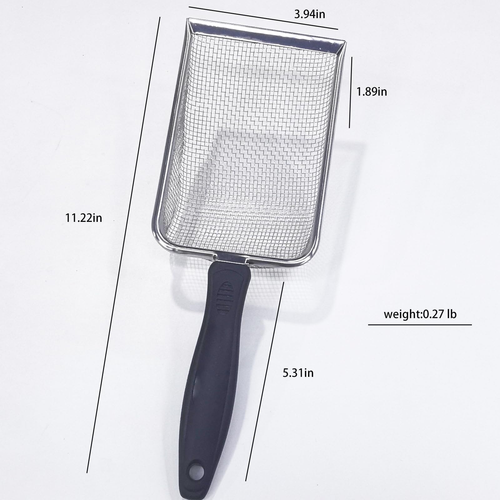 PANDAAR gros plan sur la maille 2,8 mm en acier inoxydable pour tamiser efficacement