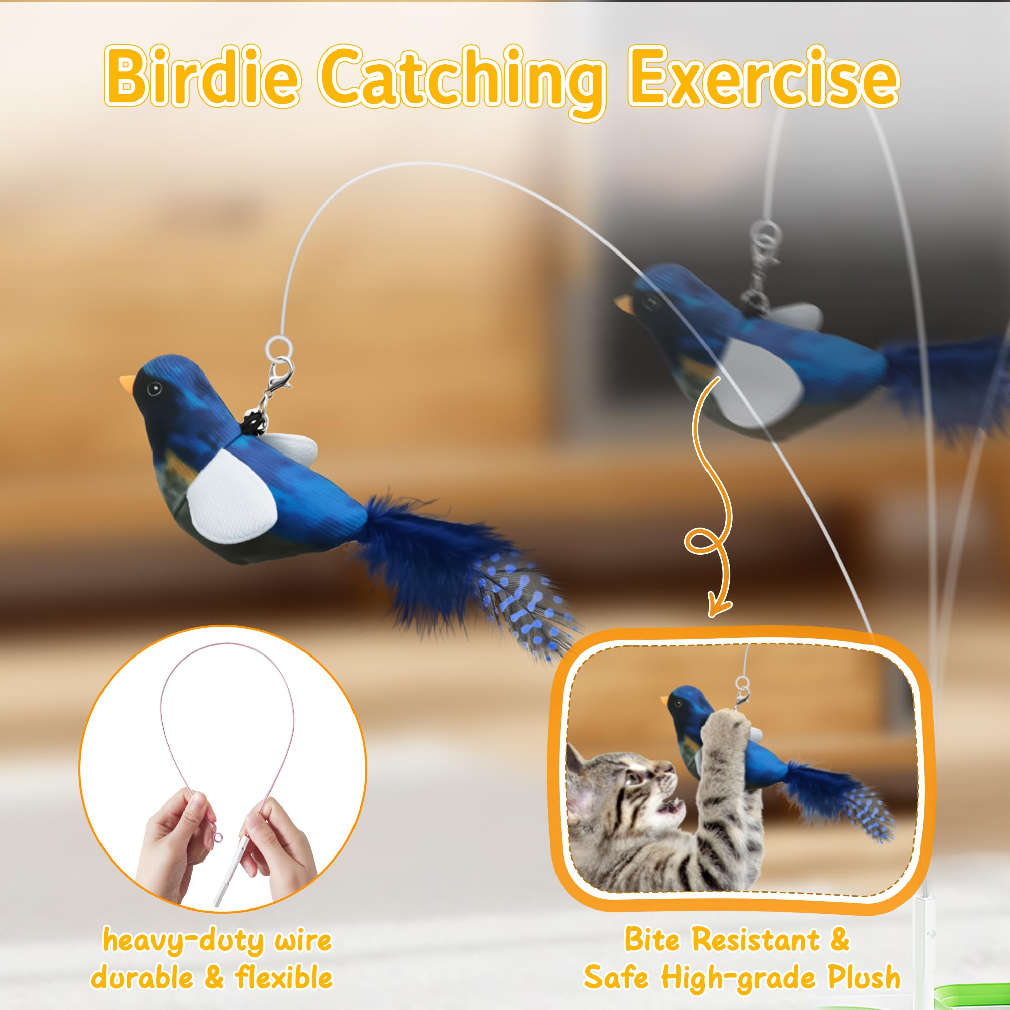 PANRIO oiseau volant déployé simulant proie pour jeu actif