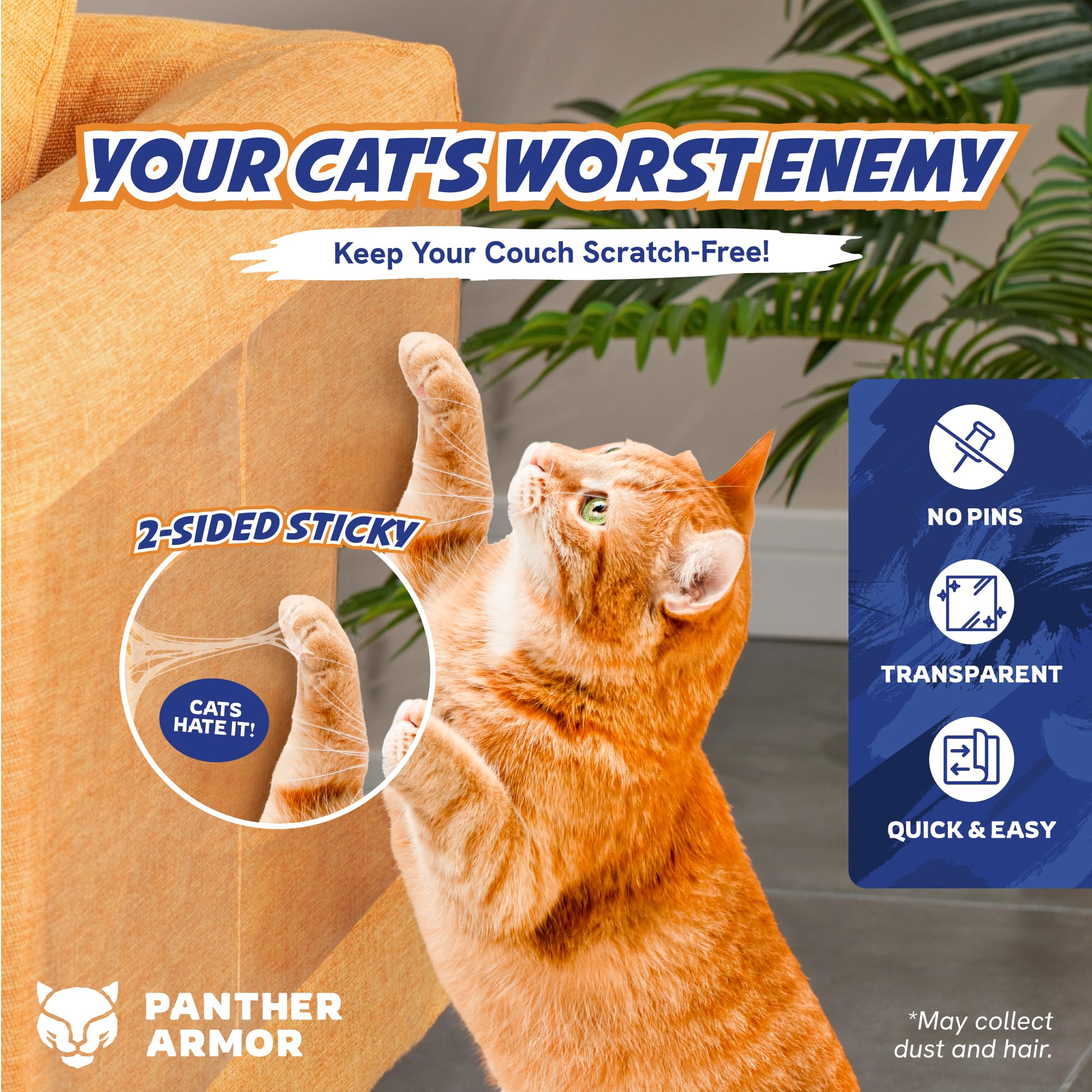 Panther Armor gros plan sur la texture adhésive montrant adhérence sûre
