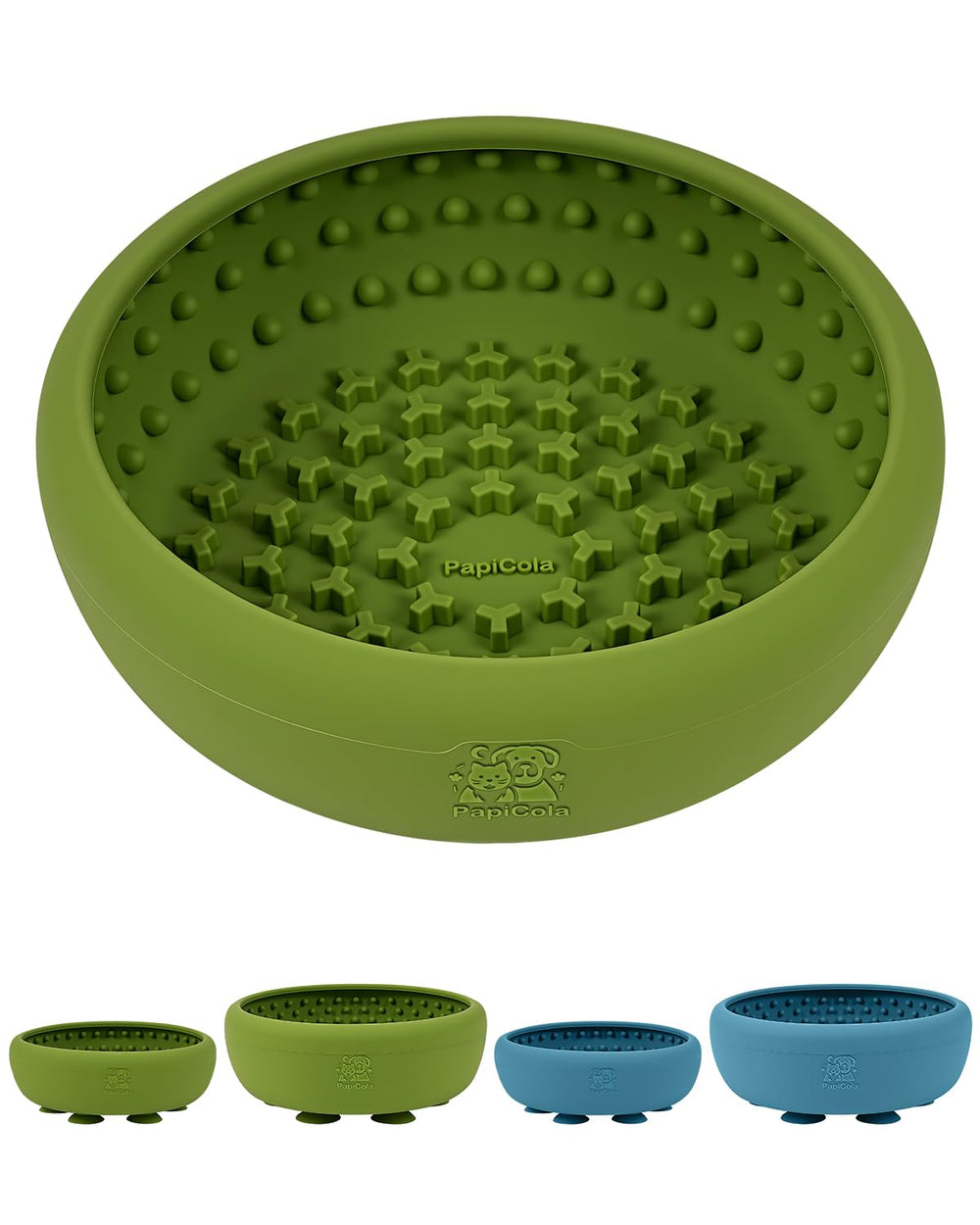 PapiCola gamelle packaging face montrant design et taille, facilite choix