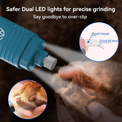 PAPIFEED double LED éclairant un ongle noir pour éviter le quick