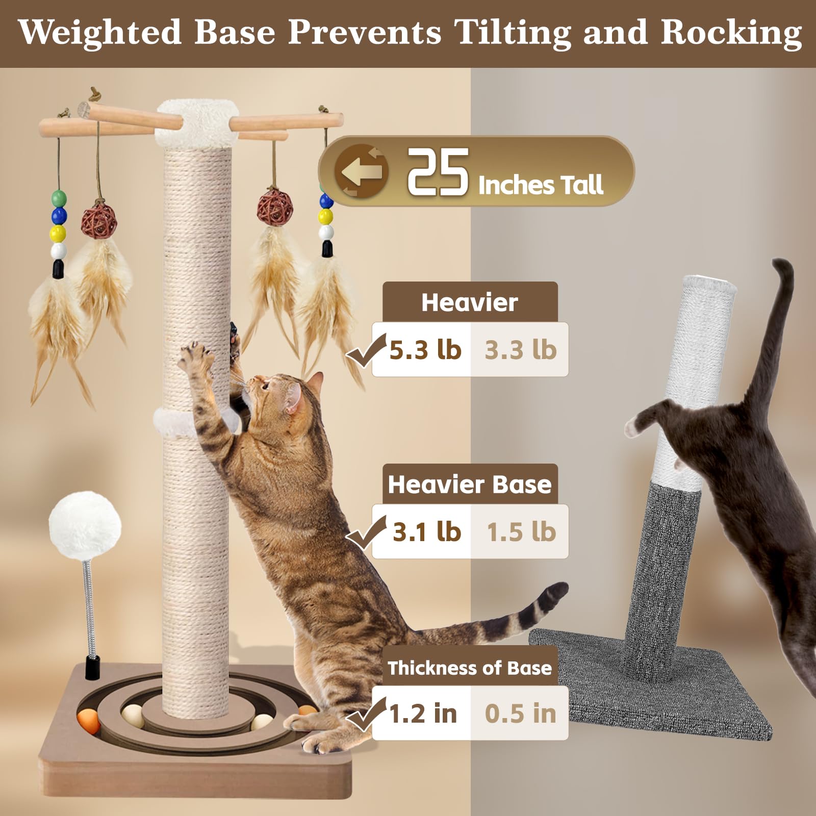 PAROTO gros plan sisal naturel résistant pour griffes durables