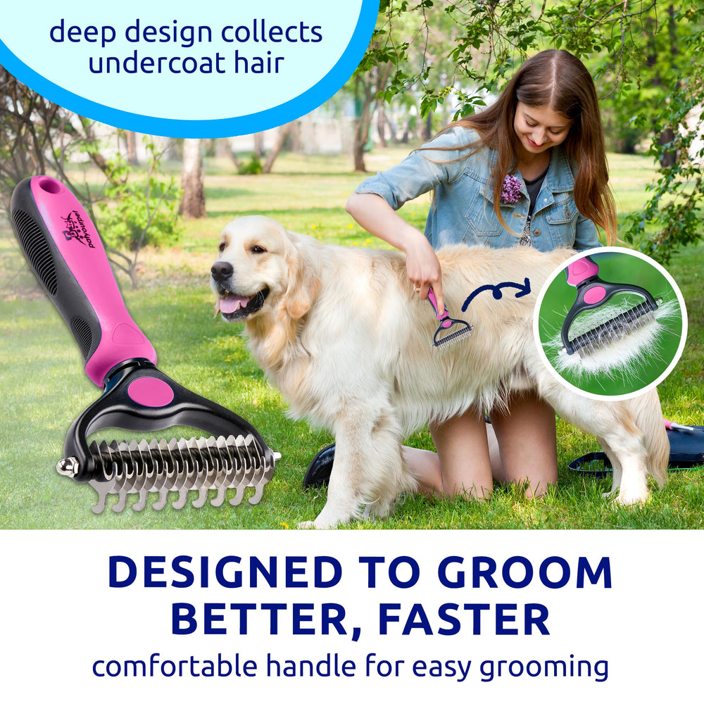 Pat Your Pet comparaison taille montre échelle de l'outil et facilité de prise en main
