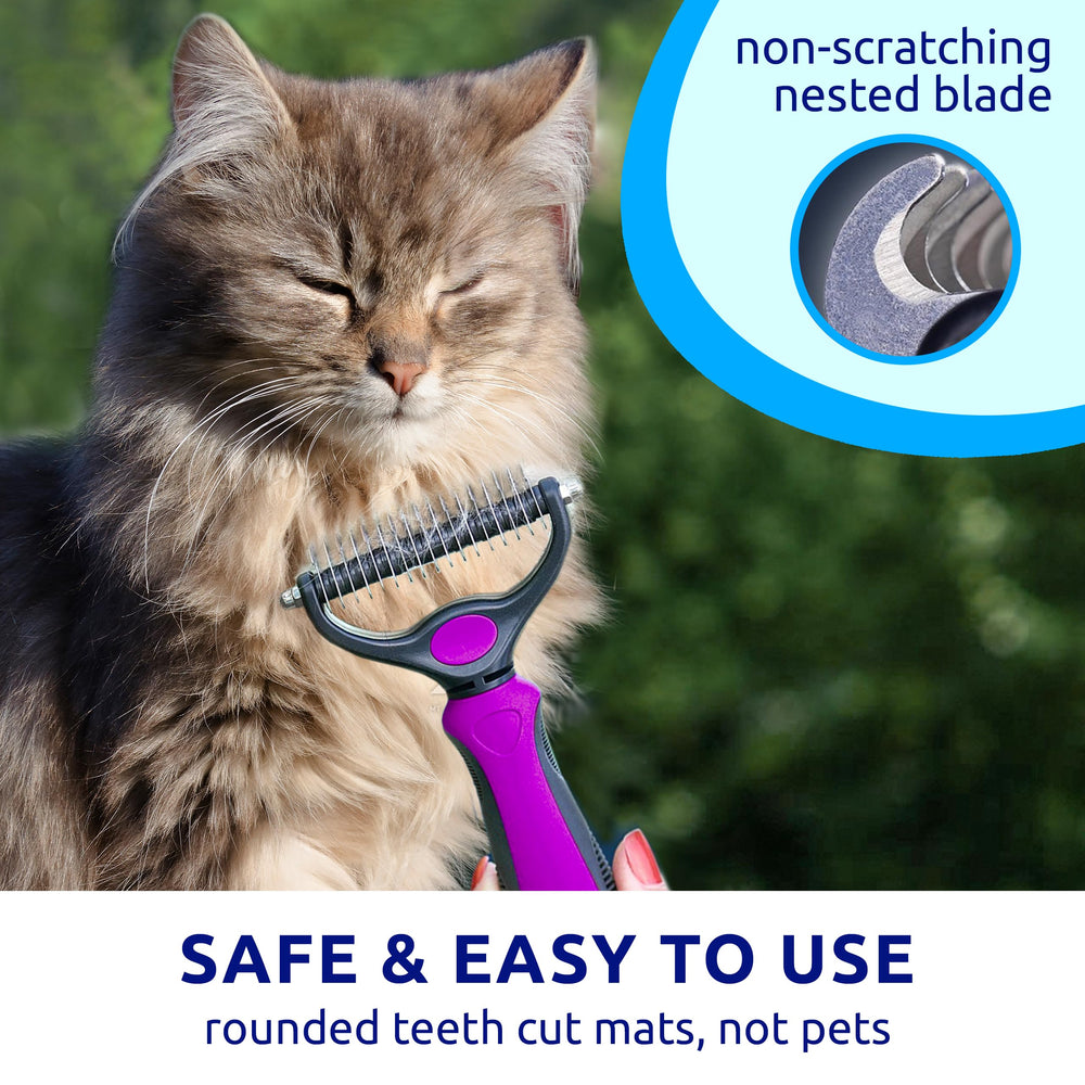 Pat Your Pet démonstration sur chien éliminant le sous-poil facilement