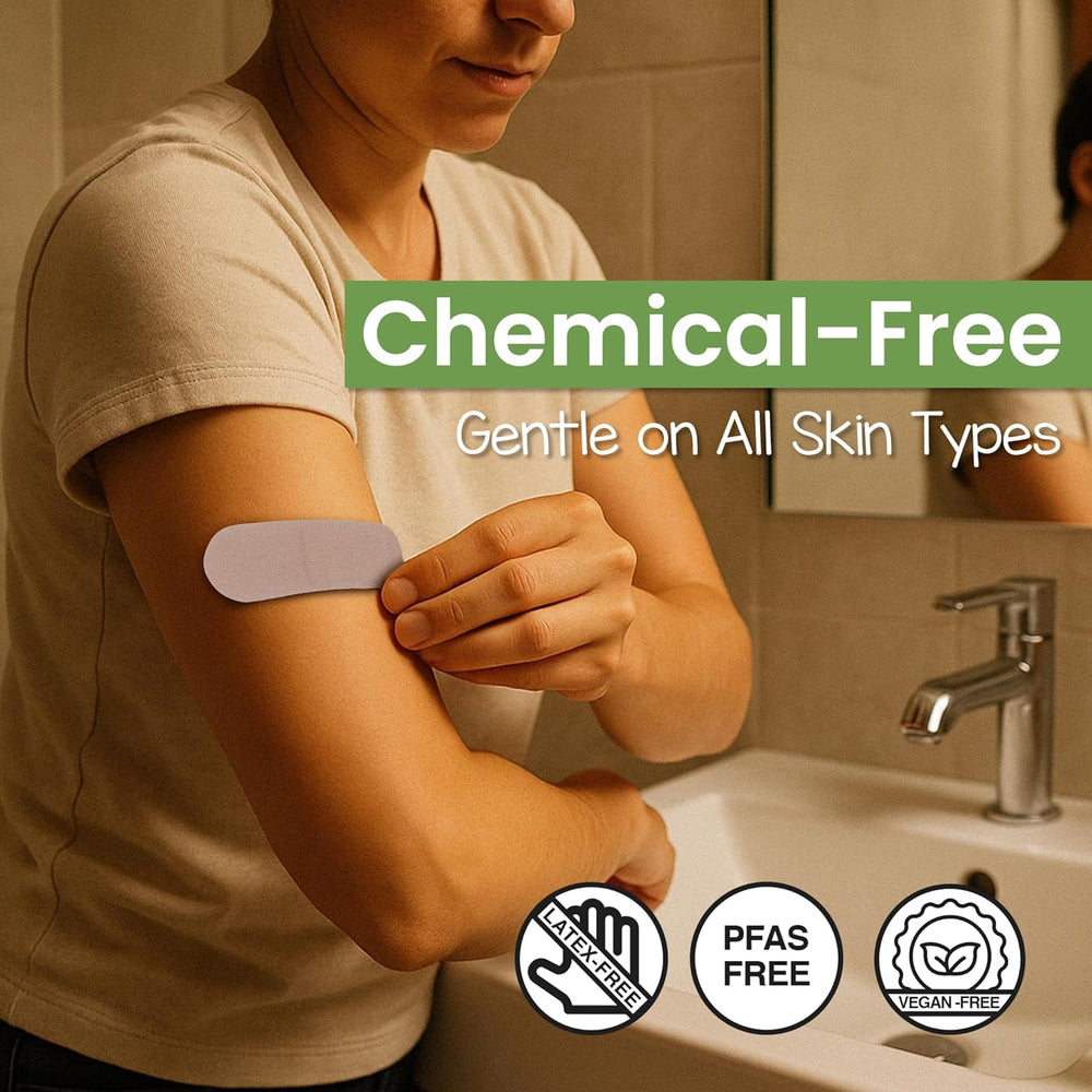 PATCH étiquette détaillant composition compostable et hypoallergénique