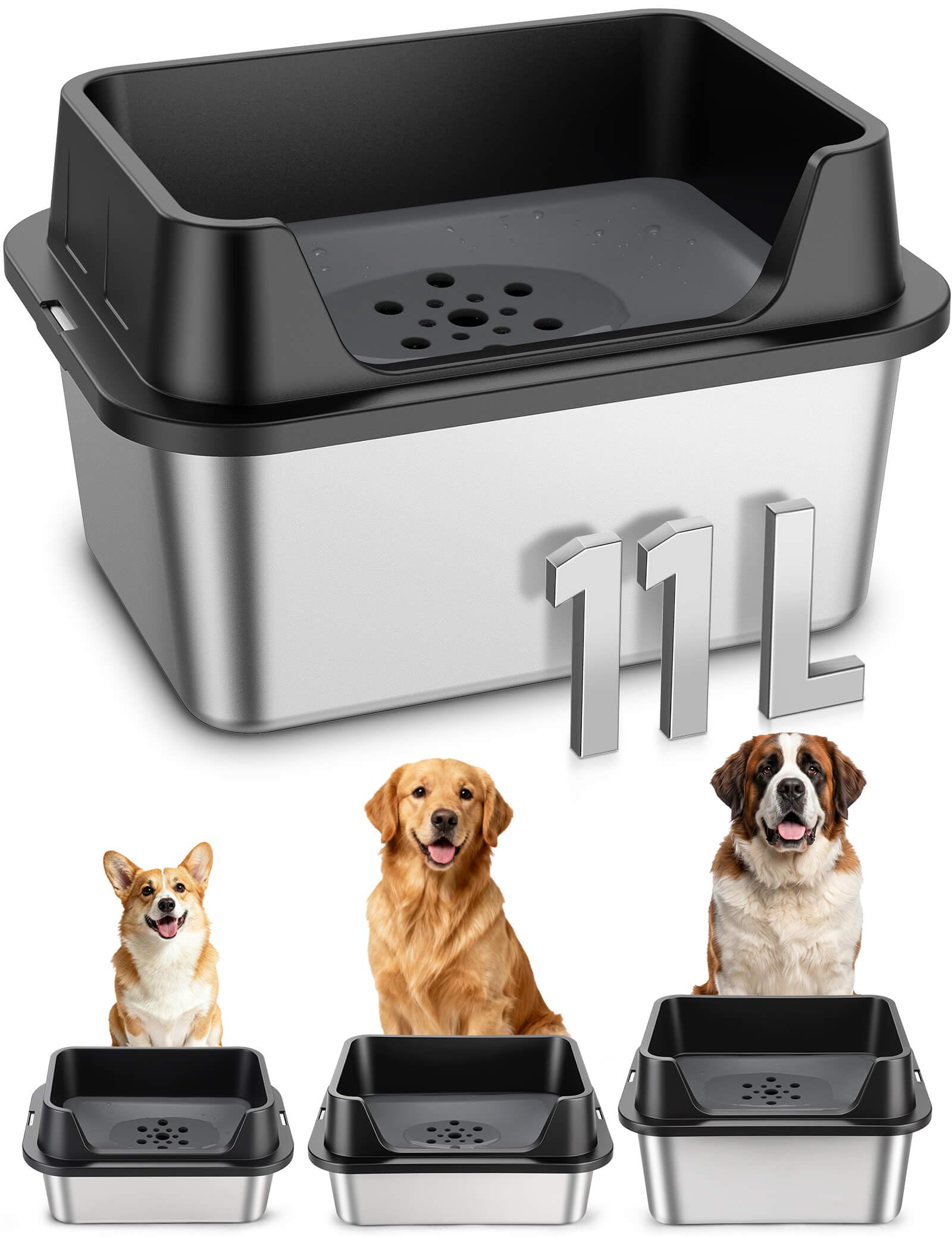 Patidofy bol face avant montrant capacité 11L et design robuste pour moins de désordre