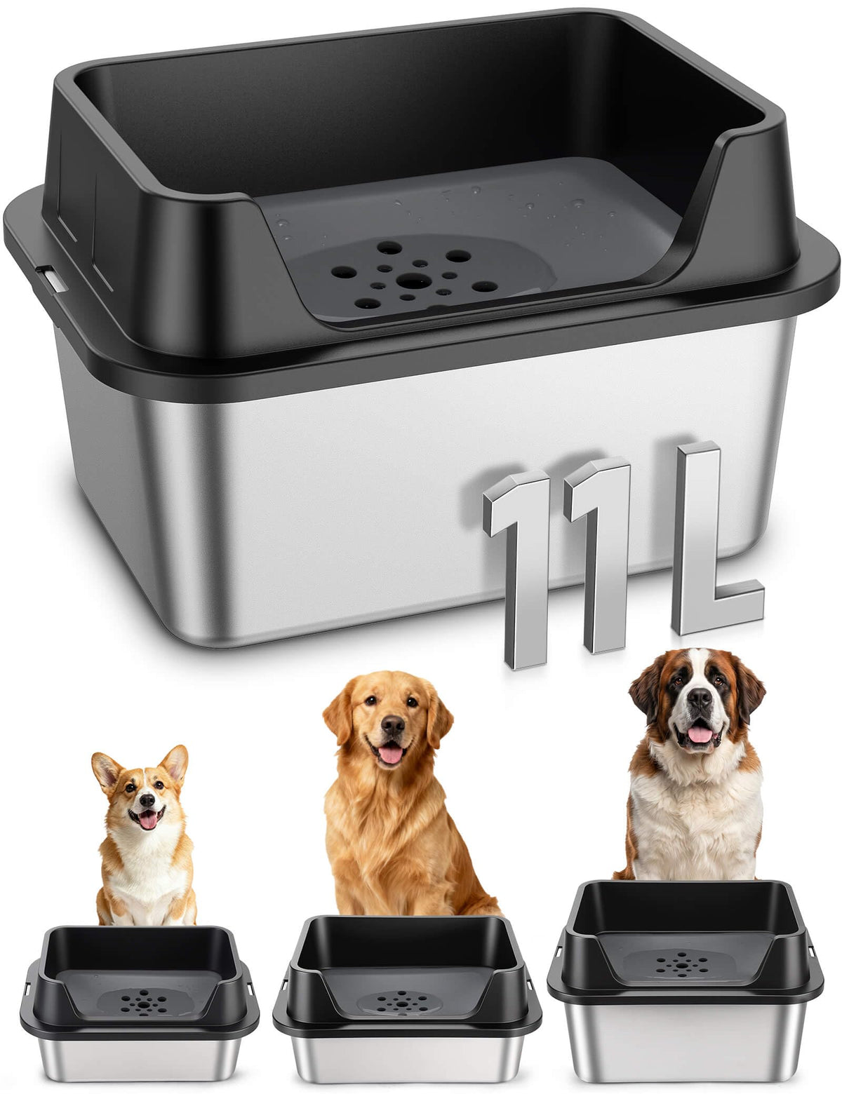 Patidofy bol face avant montrant capacité 11L et design robuste pour moins de désordre