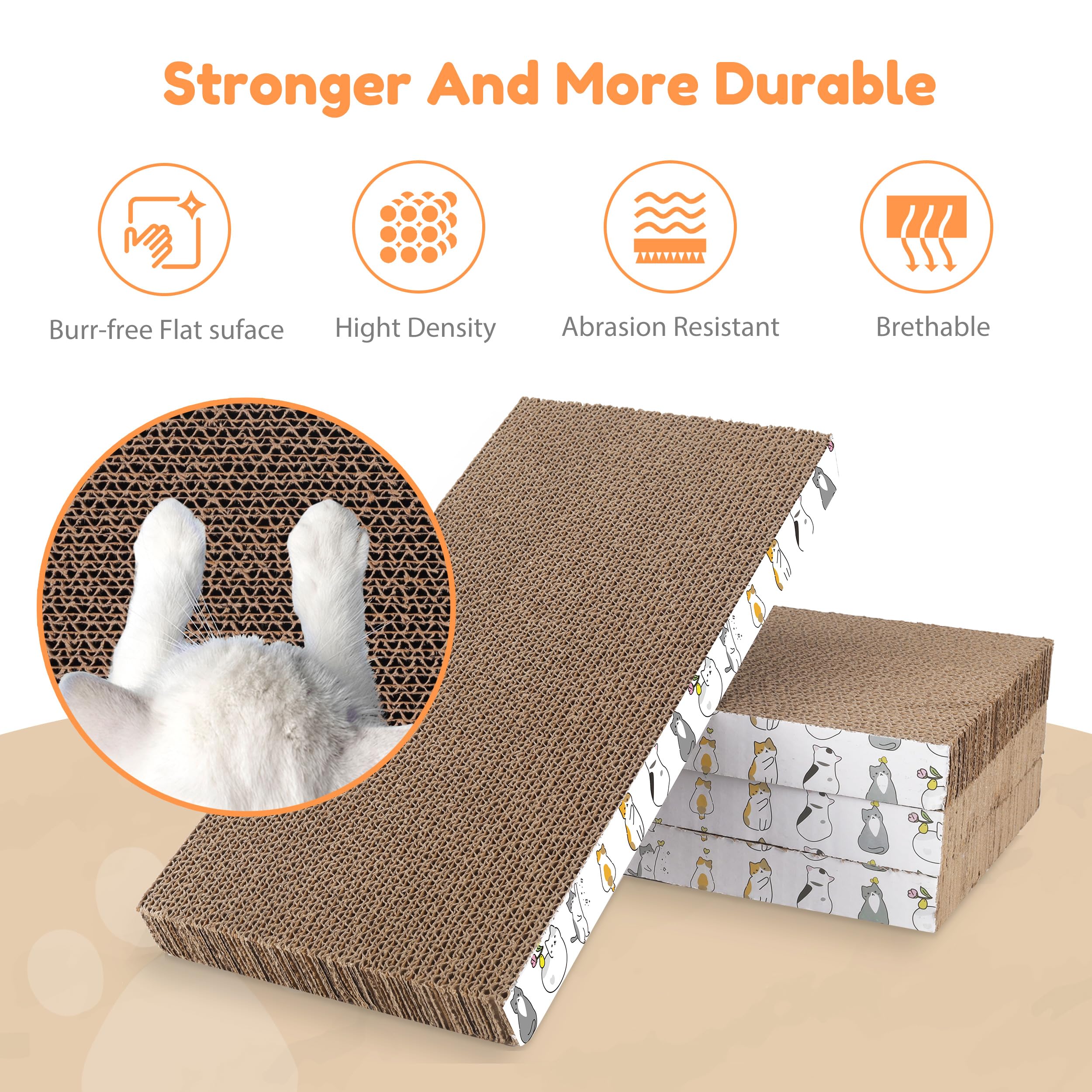 PatiencET boîte ouverte formant un couchage confortable pour chat