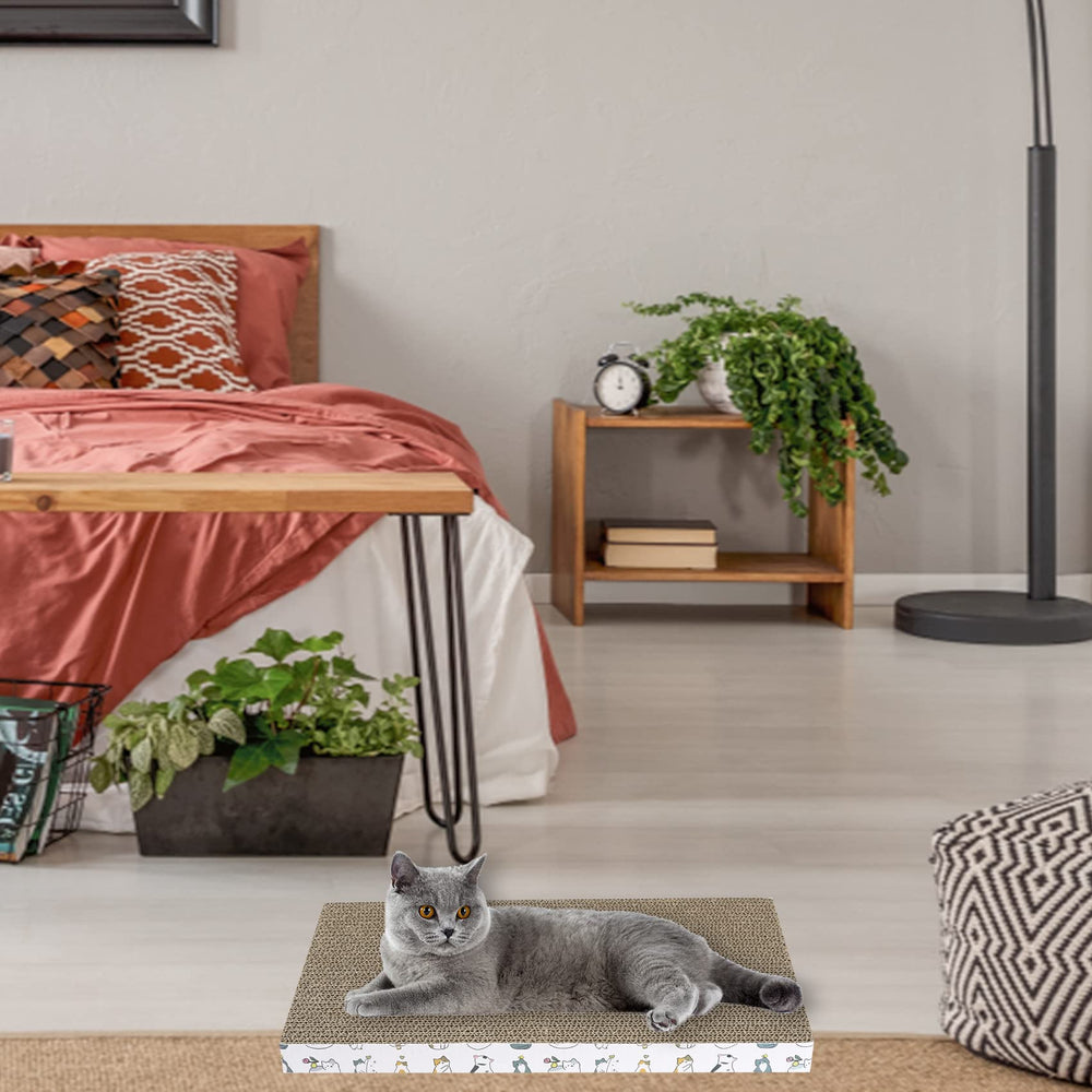 PatiencET griffoir intégré au salon préservant canapé et tapis