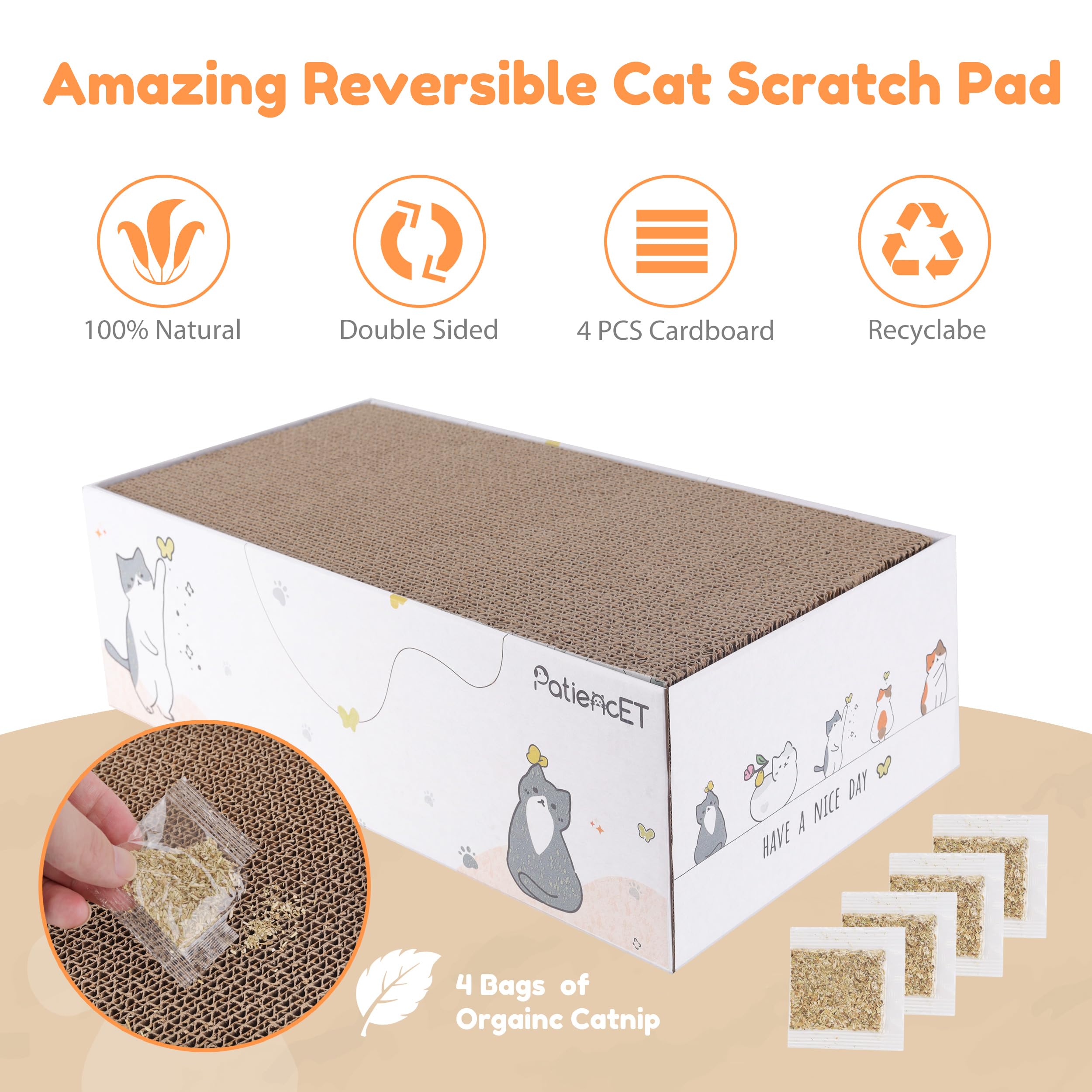 PatiencET gros plan texture du carton offrant une surface grattoir efficace