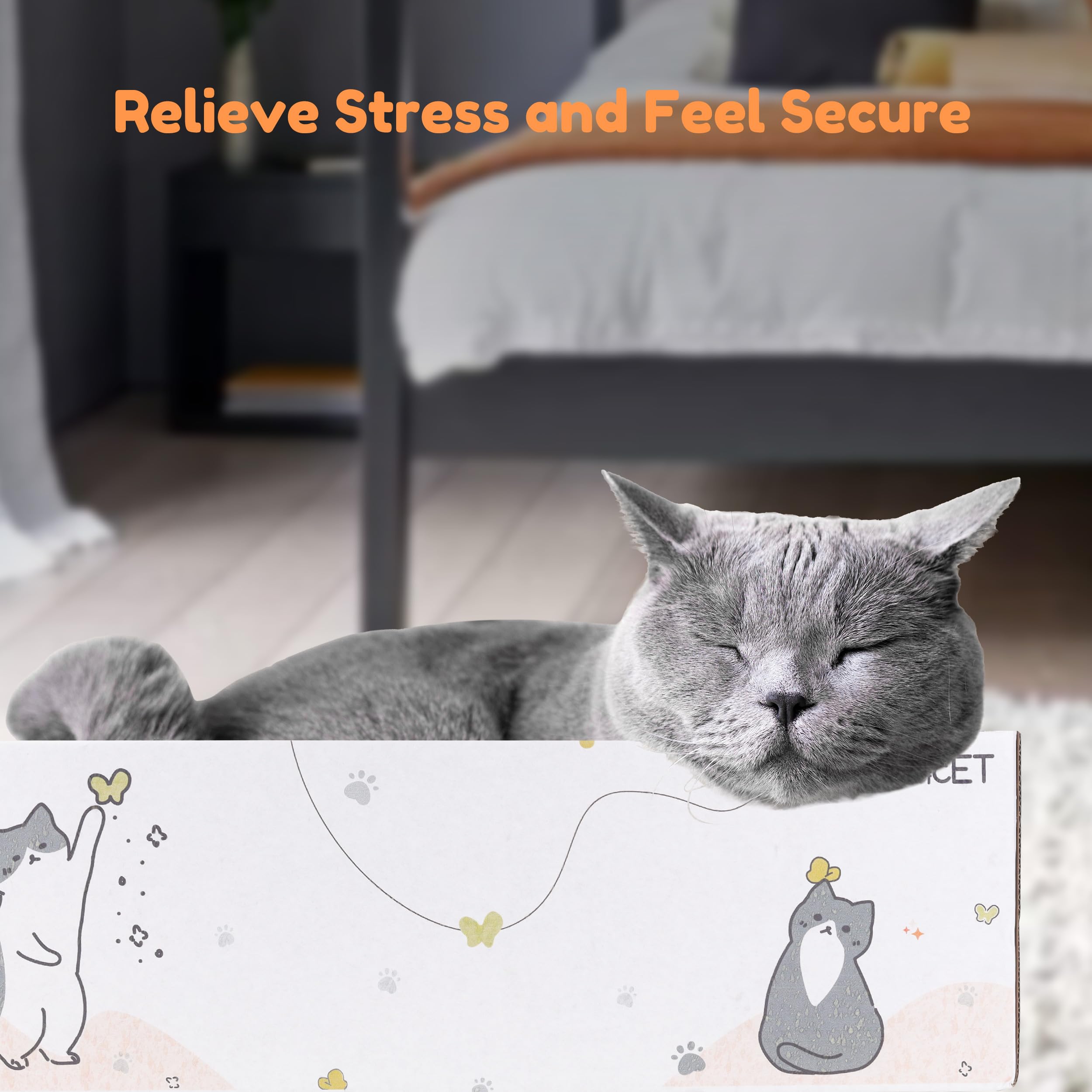 PatiencET sachets d'herbe à chat inclus stimulant l'utilisation du griffoir