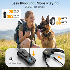PATPET collier porté sur chien à la plage pour entraînement extérieur étanche