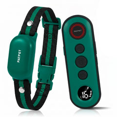 PATPET collier face avant montrant boutons et design utile pour entraînement précis