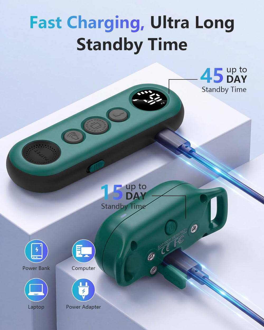 PATPET kit complet avec câble USB et accessoires pour installation et recharge