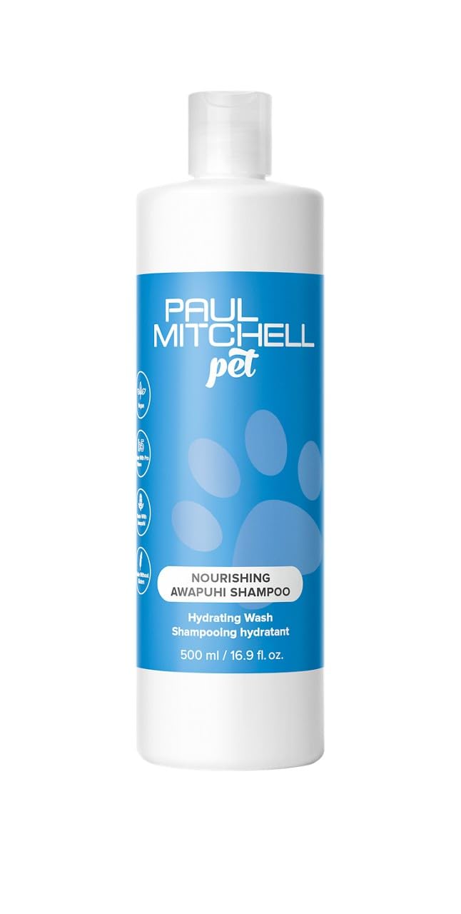 Paul Mitchell Pet bouteille frontale montrant taille et design, facilite le choix