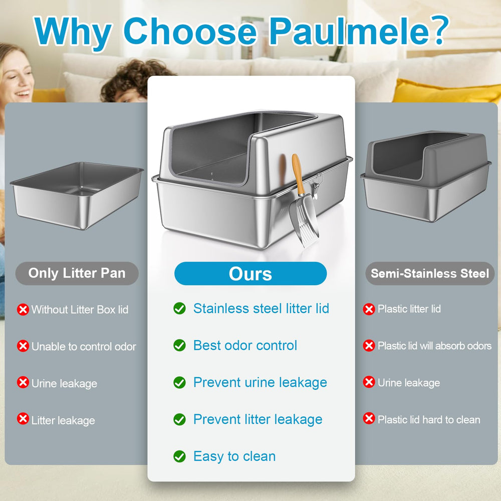 Paulmele gros plan coin et finition lisse facilitant le nettoyage