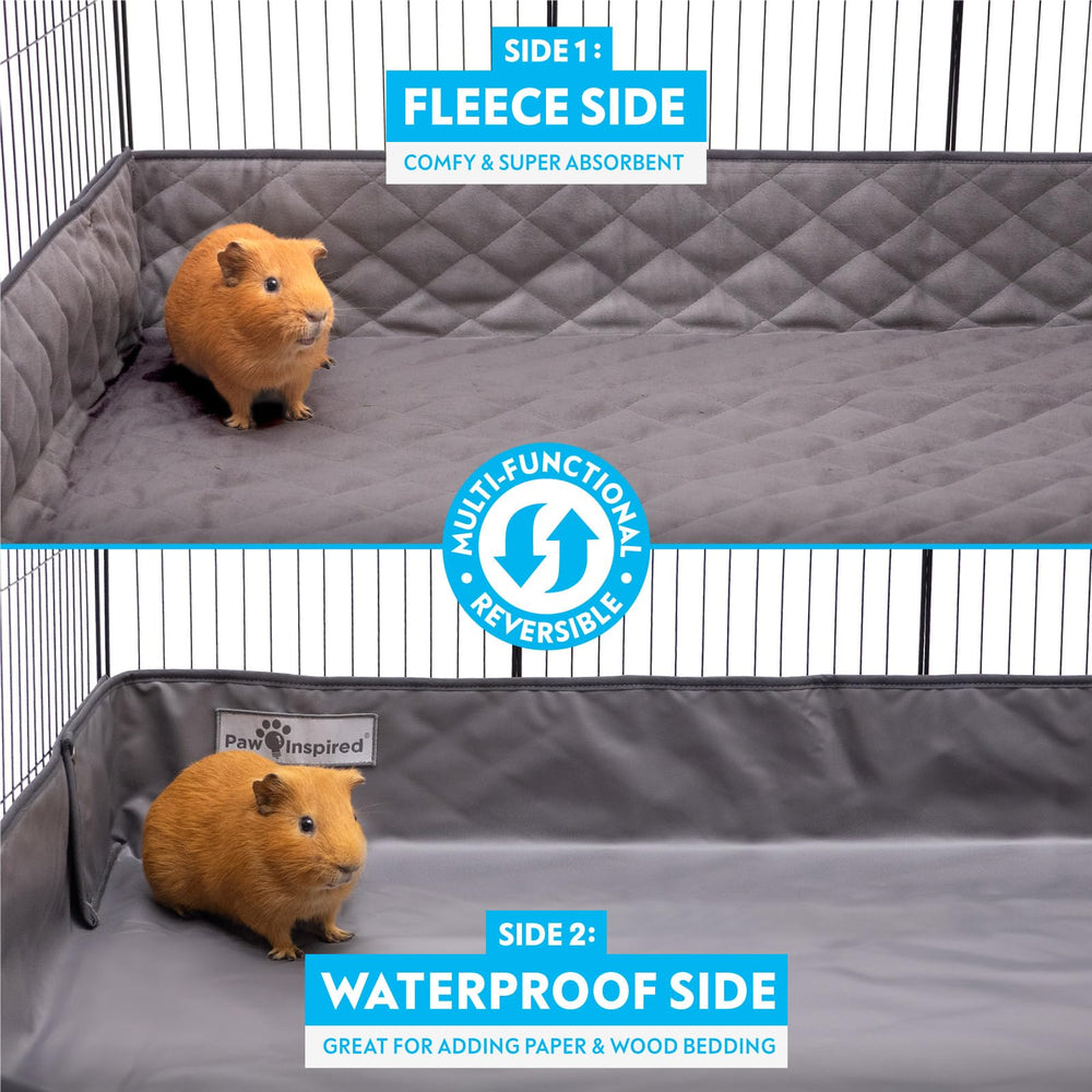 Paw Inspired focus sur bords surélevés qui retiennent litière et liquides