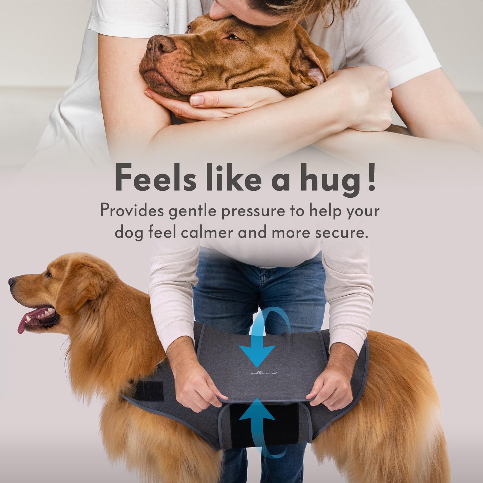 Paw Inspired gilet porté par chien en extérieur pour réduction du stress
