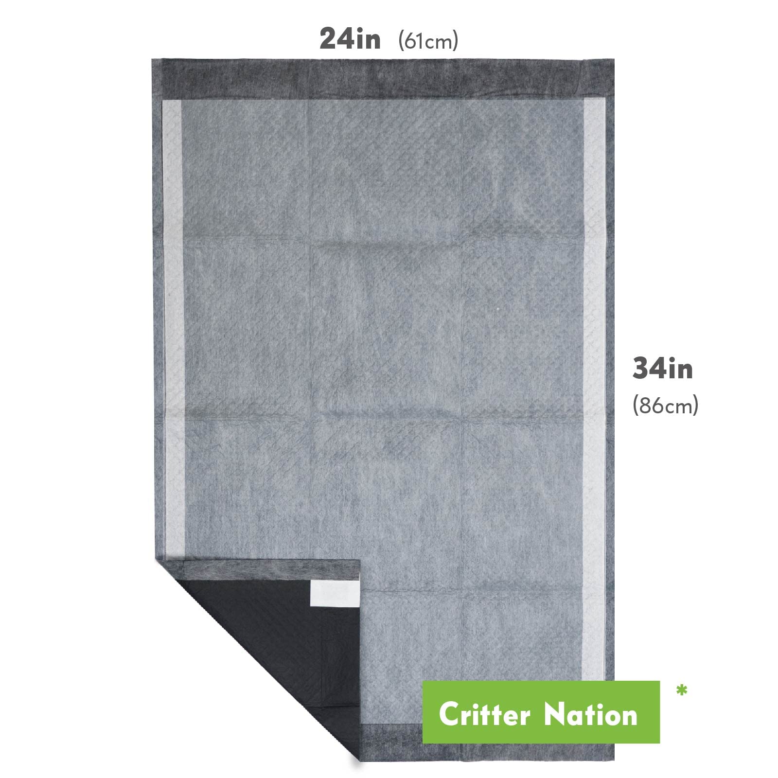 Paw Inspired gros plan sur la texture absorbante montrant l'effet anti-odeur