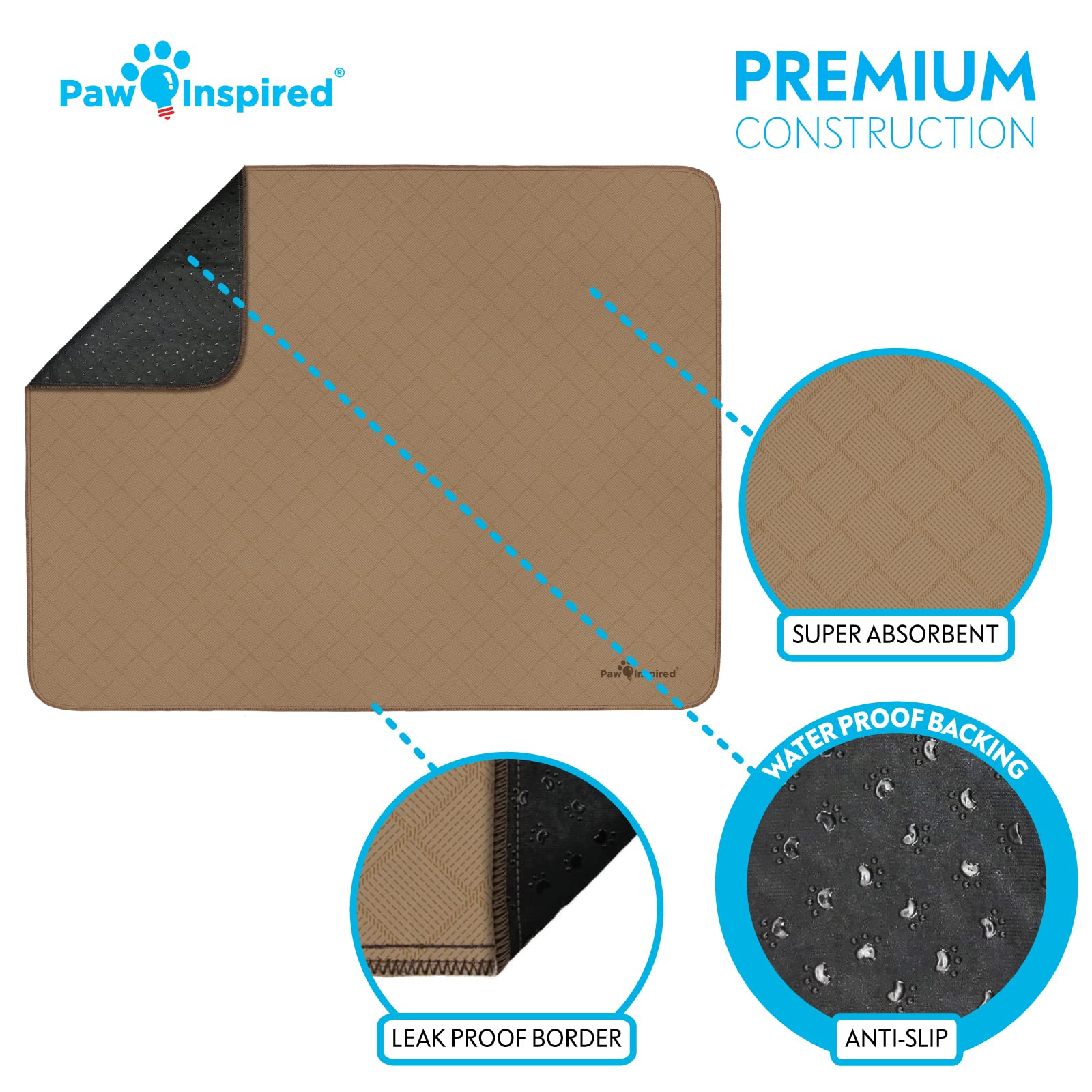 Paw Inspired tapis en usage avec chiot pour entraînement propre
