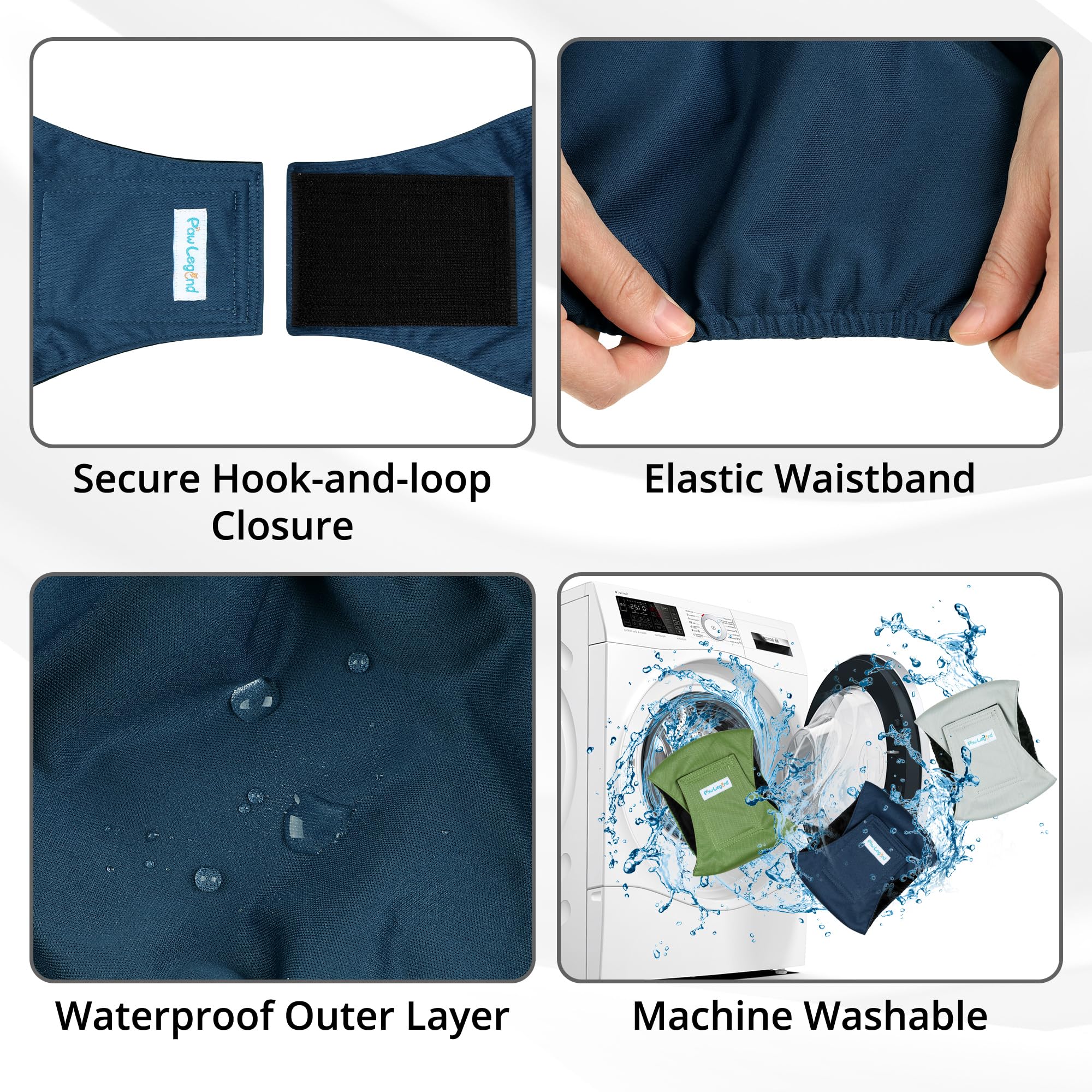 Paw Legend détail de la fermeture velcro sécurisée assurant un bon ajustement