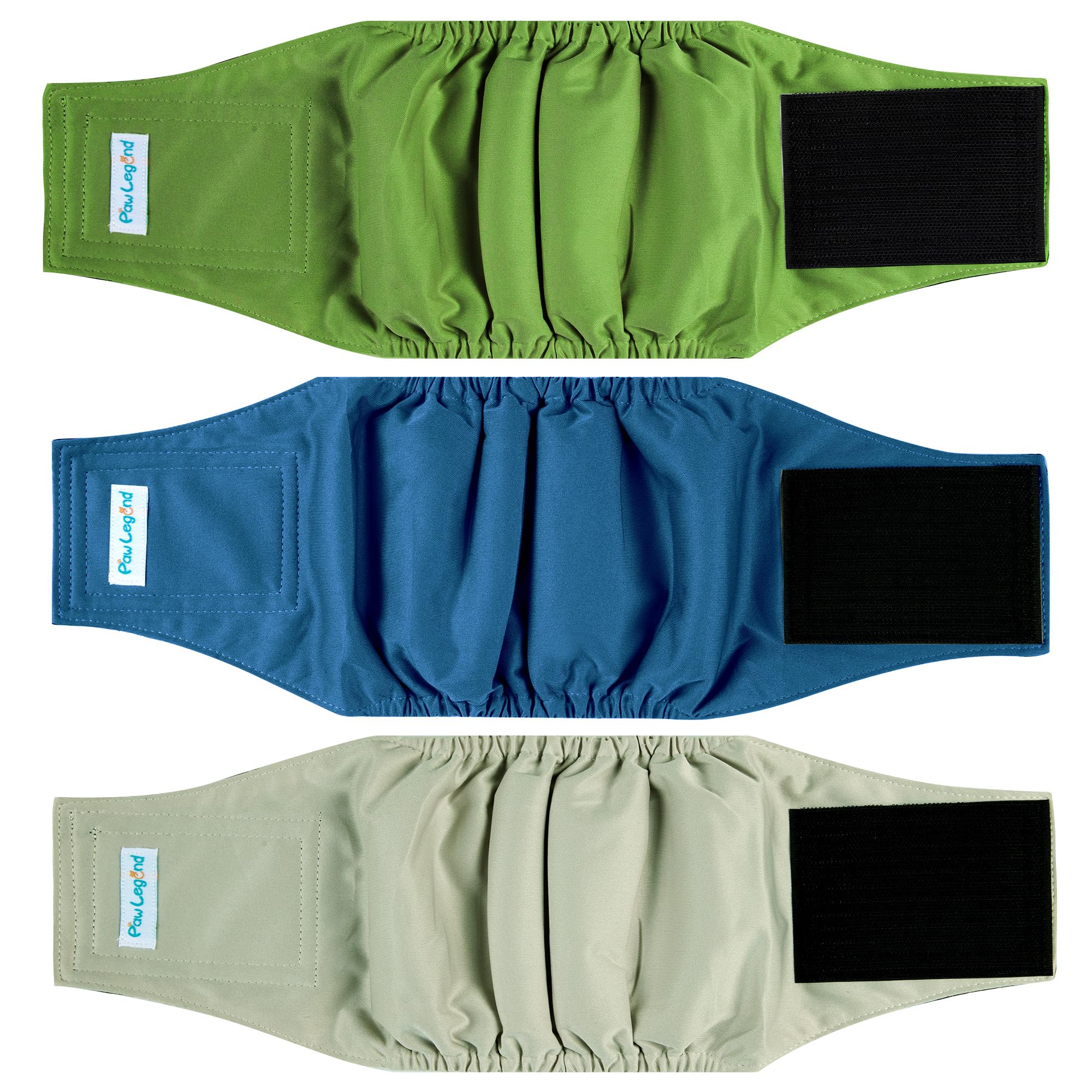 Paw Legend vue avant de la bande abdominale montrant la coupe et le motif, maintien fiable