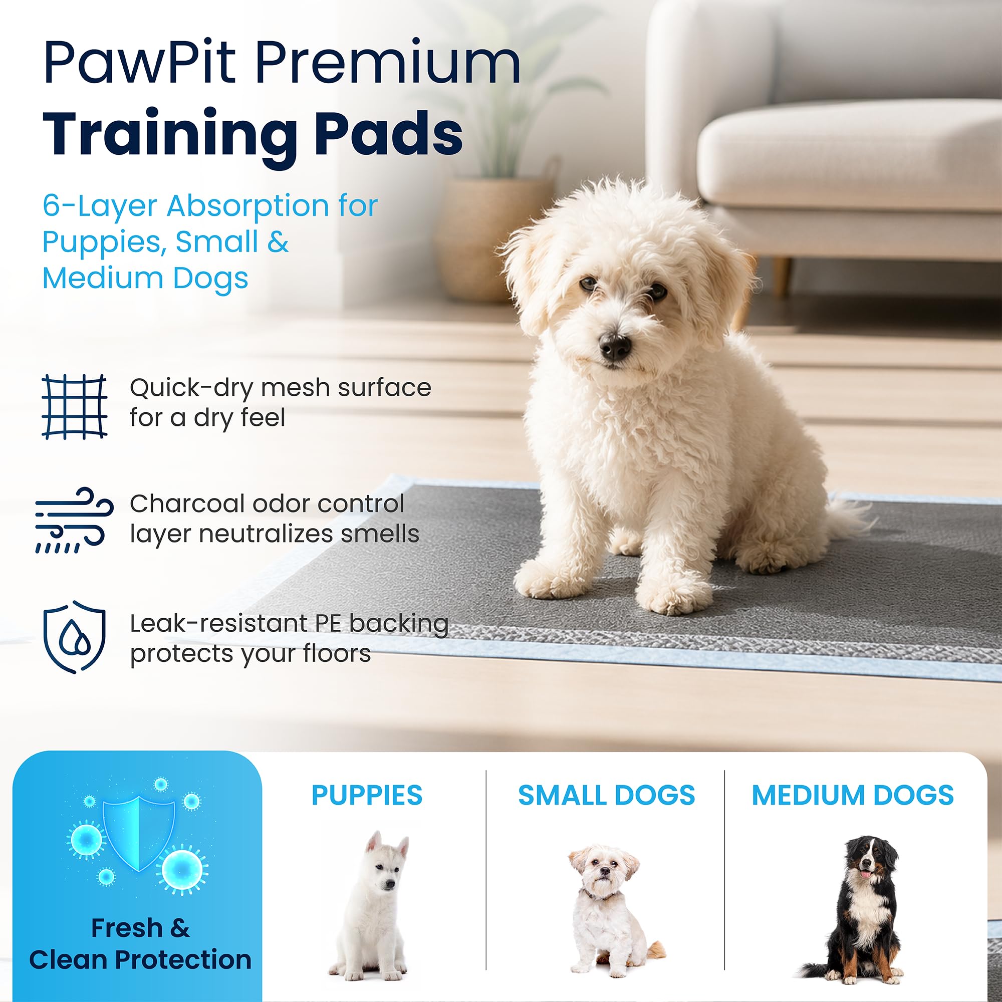 Paw-Pit texture maille séchage rapide pour pattes plus sèches