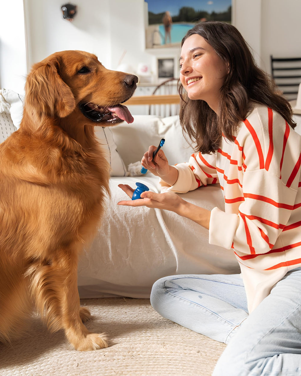 Paw Ready avec brosse pour dents d'animaux prêt à l'emploi